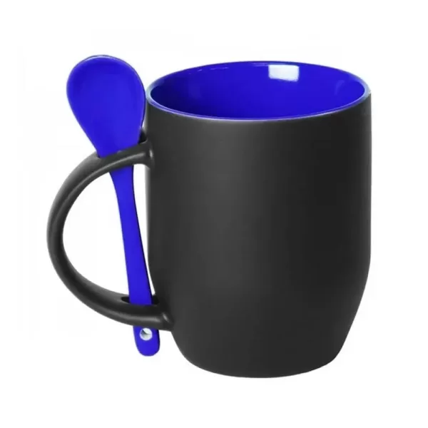 Caneca Mágica Fosca Com Colher Azul 325ml